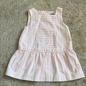 Janie and Jack Pink and White Striped Dress